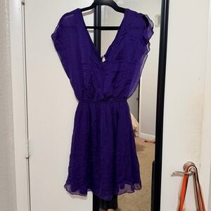 Alice + Olivia Vibrant Purple Mini Dress